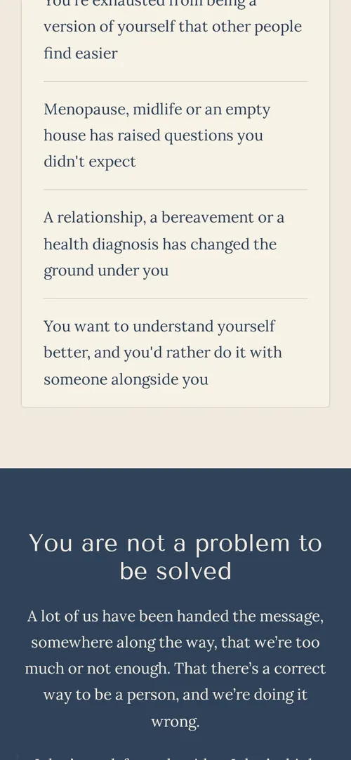 Solent Reflection Therapy website on a phone